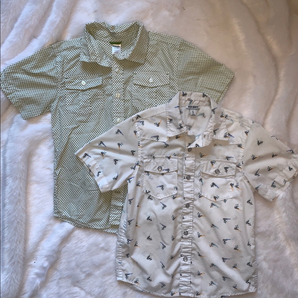 Boy’s Button Down SS Shirts Lot of 2